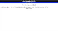 Desktop Screenshot of m.simplepie.org